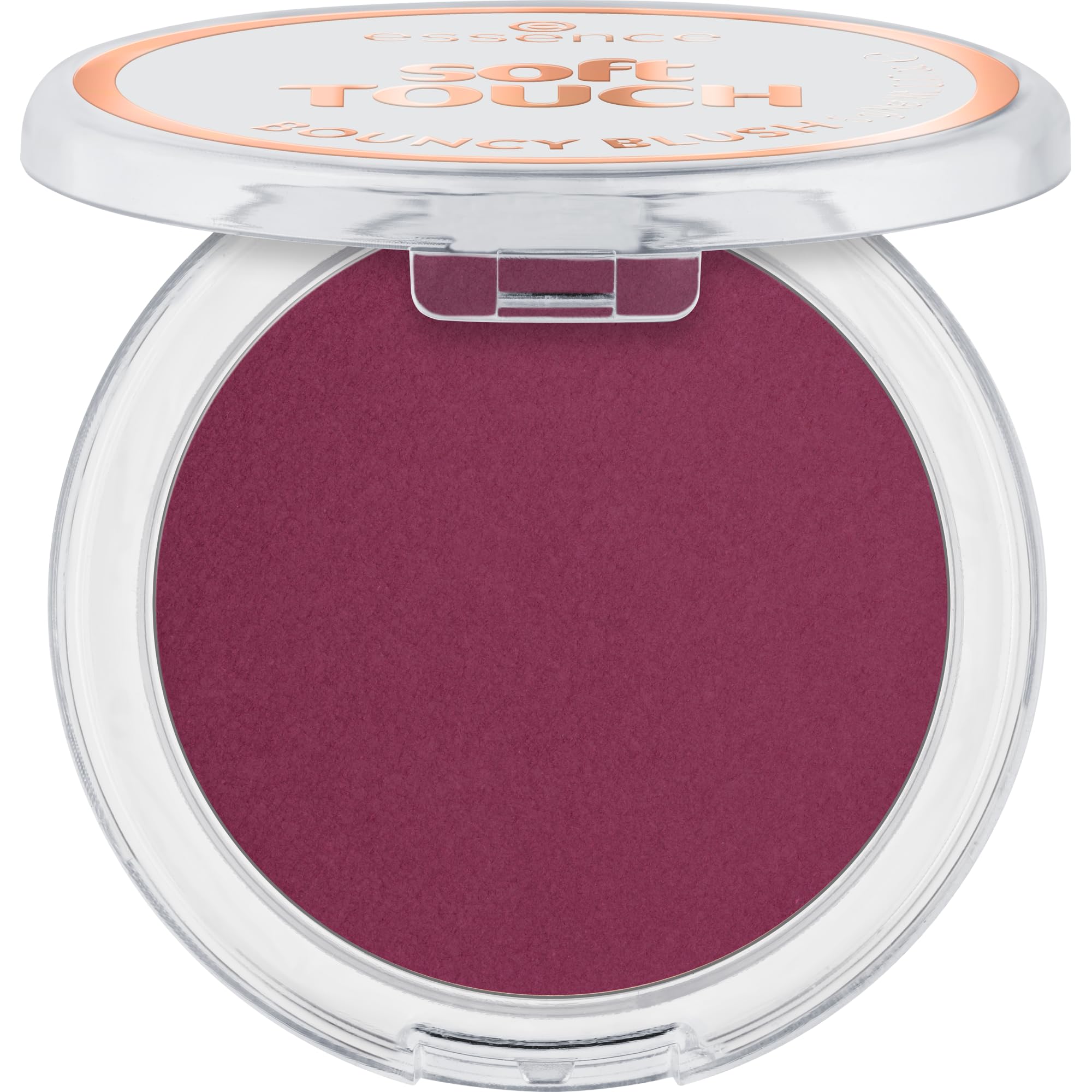 essence soft TOUCH BOUNCY BLUSH 40 roses in berry, cream-to-powder blush, cold berry shade, matte finish, soft and caring texture, 5 g - Image 1