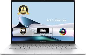 ASUS Zenbook 14 UM3406HA-QD048W OLED 14 WUXGA Laptop (AMD Ryzen 7 8840HS 5.1Ghz, 16GB DDR5X RAM, 512GB SSD, AMD Radeon Graphics, Windows 11 Home) AZERTY Keyboard - Black - Image 1