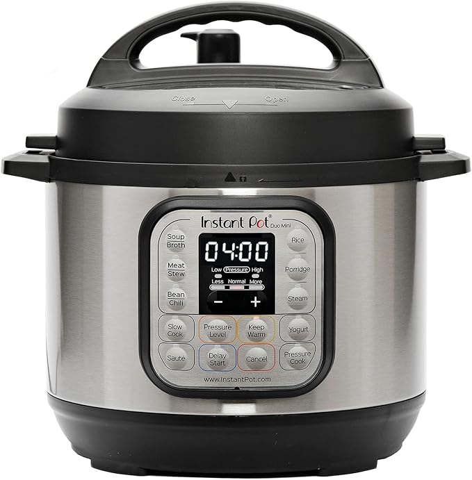 Instant Pot Duo 30 – 7 in 1 Smart Pressure Cooker – Functions, Pressure Cooker, Slow Cooker, Rice Cooker, Curling Pan, Yogurt Maker, Steamer and Dish Warmer – 3 L, Stainless Steel - Image 1