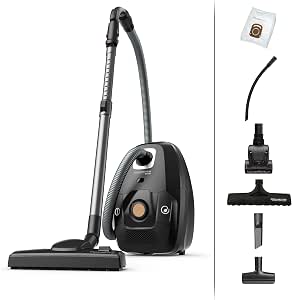 Rowenta Vacuum cleaner with bag, Low consumption motor, High filtration, Ultrasilencious, Eco responsible, Many accessories, Made in France, Green Force Effitech, Black/cork RO6189EA - Image 1