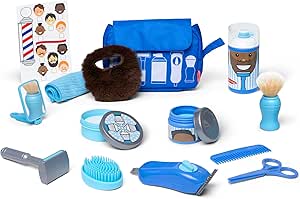 Melissa & Doug Barber Shaving Toy Set for Boys Girls Age 3+ - Image 1