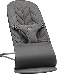 BabyBjörn Bliss Lounger, Woven, Petal quilting, Anthracite - Image 1