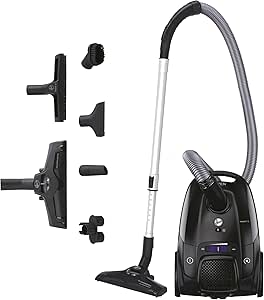 Hoover Telios Extra Lite Vacuum Cleaner with Compact Silent Bag 69dBA, Powerful 700W, Capacity 3.5L, 2 Hard Floor Brushes-Carpet & Special Parquet, Washable EPA12 Filter, Accessories, TXLZ72HM - Image 1