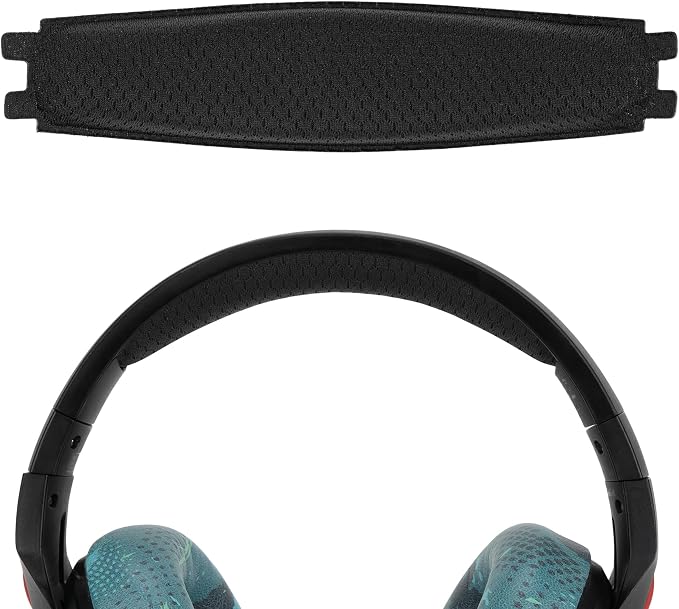 Geekria Mesh Headband Pad Compatible with HyperX Cloud Flight/Flight S Headphones, Replacement Part (Black) - Image 1