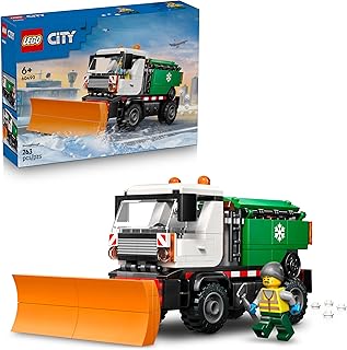 LEGO City La Déneigeuse - Jouet Camion - Maquette avec Minifigurine, Outils & Fonction Salage - Idée de Cadeau d'anniversaire pour Garçon dès 6 Ans & Fans de Mécanique 60490 - Image 1