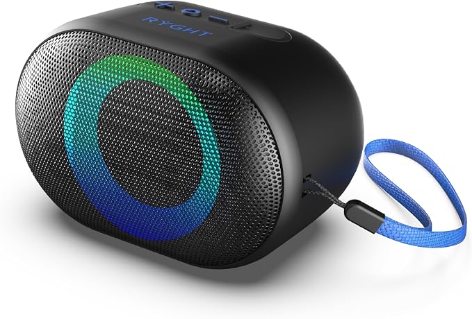 RYGHT – TOOGO S – R484017 – Wireless Outdoor Speaker with RDB LED – 15H Battery Life, 5 RGB Modes, Built-in Mic and Voice Assistant – IPX5 Water Resistant, Dual Pairing - Image 1
