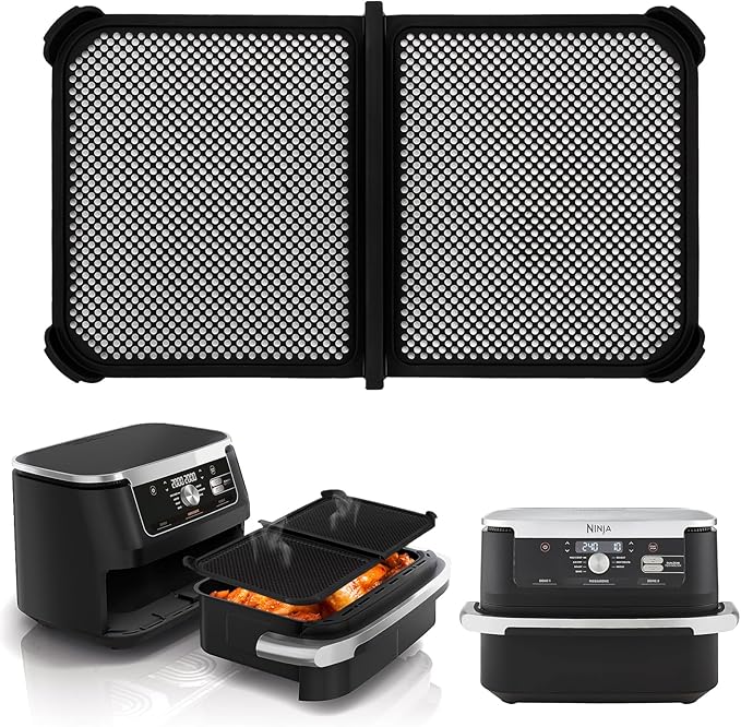 Air Fryer Ninja 10.4L AF500EU Anti Splash Grid Reusable Accessories Air Fryer Mold Air Fryer Mold for Ninja 10.4L, Silicone Air Fryer Dish for Ninja Foodi 10.4L (sty-1) - Image 1
