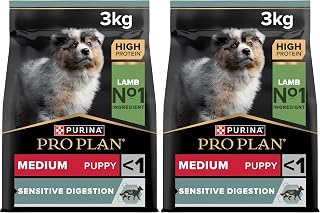 PRO PLAN Chien Medium Puppy Sensitive Digestion Agneau 3KG (Lot de 2) - Image 1