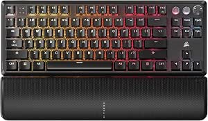 Corsair K70 Pro TKL RGB Wired Mechanical Magnetic Gaming Keyboard – Pre-Lubricated Corsair MGX Hyperdrive Switches – Quick Release with Hall-Effect Effect – 8000Hz Hyper-Polling – QWERTY NA - Image 1