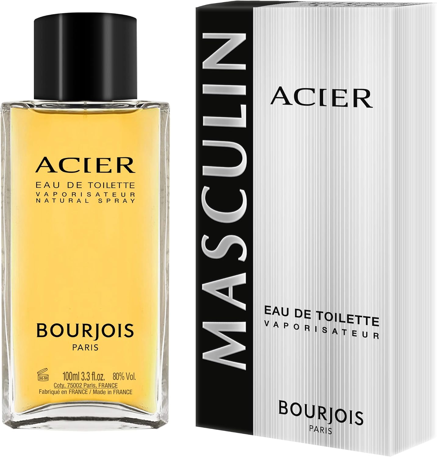 Bourjois - Eau de Toilette Homme Acier - 100ml - Image 1