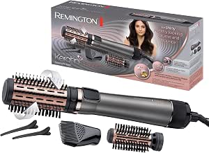 Remington Keratin Protect Automatic Rotary Blower Brush (1000W, Ceramic, Variable Temperature, 3 Accessories: 2 Round Brushes 40 & 50 mm + Volume) AS8811 - Image 1