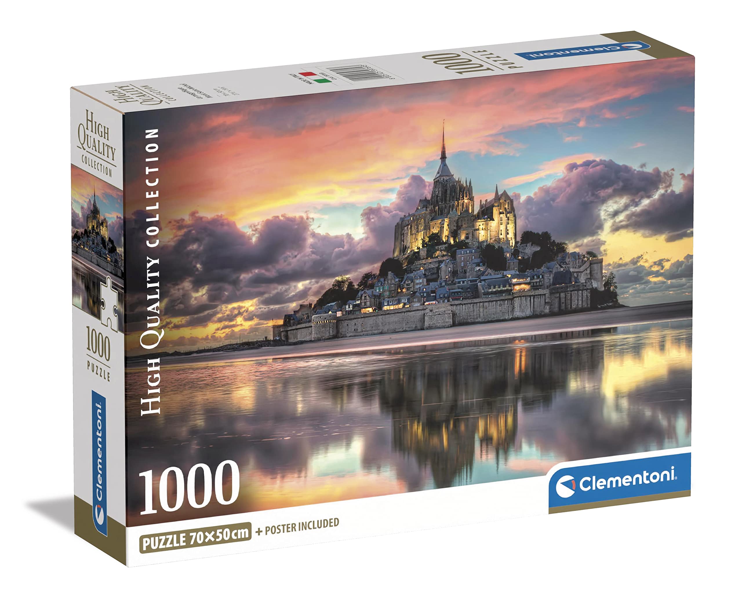 Clementoni - 39769 - High Quality Collection Puzzle Le Magnifique Mont Saint - 1000 Pièces - Puzzle Adulte, Divertissement Pour Adultes - Fabriqué En Italie - Image 1