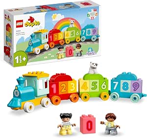 LEGO 10954 DUPLO Le Train des Chiffres - Apprendre à Compter, Jouet d’Apprentissage, Jeu Éveil, avec Briques, pour Bébé 18 Mois, Cadeau Garçons et Filles - Image 1