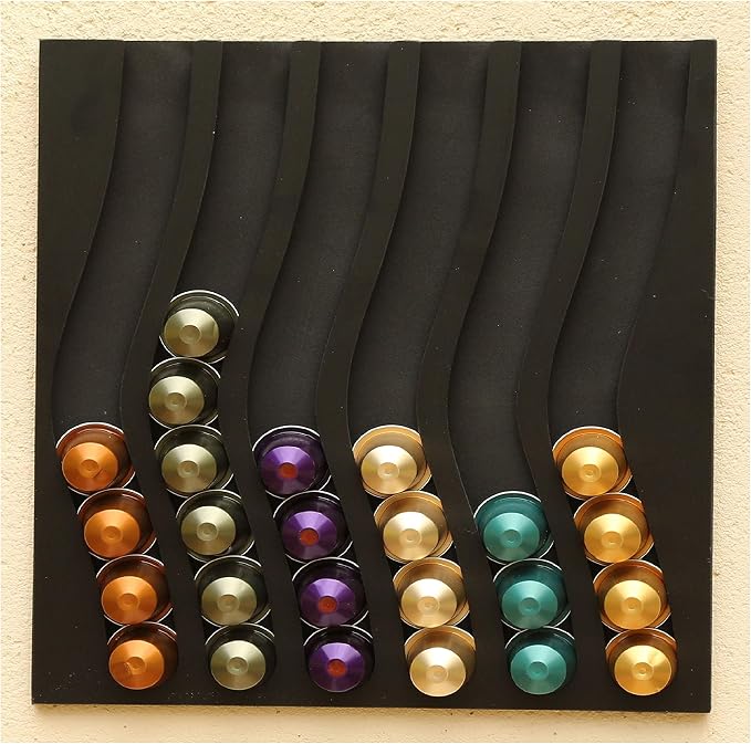 Capsule Holder Dispenser Compatible with Nespresso 6BK Capsules 33 x 32 x 1 cm - Image 1