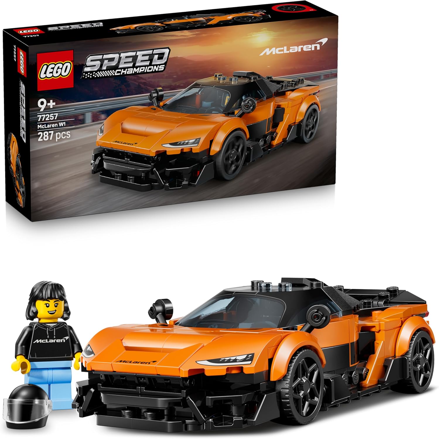 LEGO Speed Champions McLaren W1 - Jouet Voiture - Maquette avec Minifigurine Collector de Pilote - Idée de Cadeau d'anniversaire pour Garçon dès 9 Ans ou Fan de Sport Automobile 77257 - Image 1