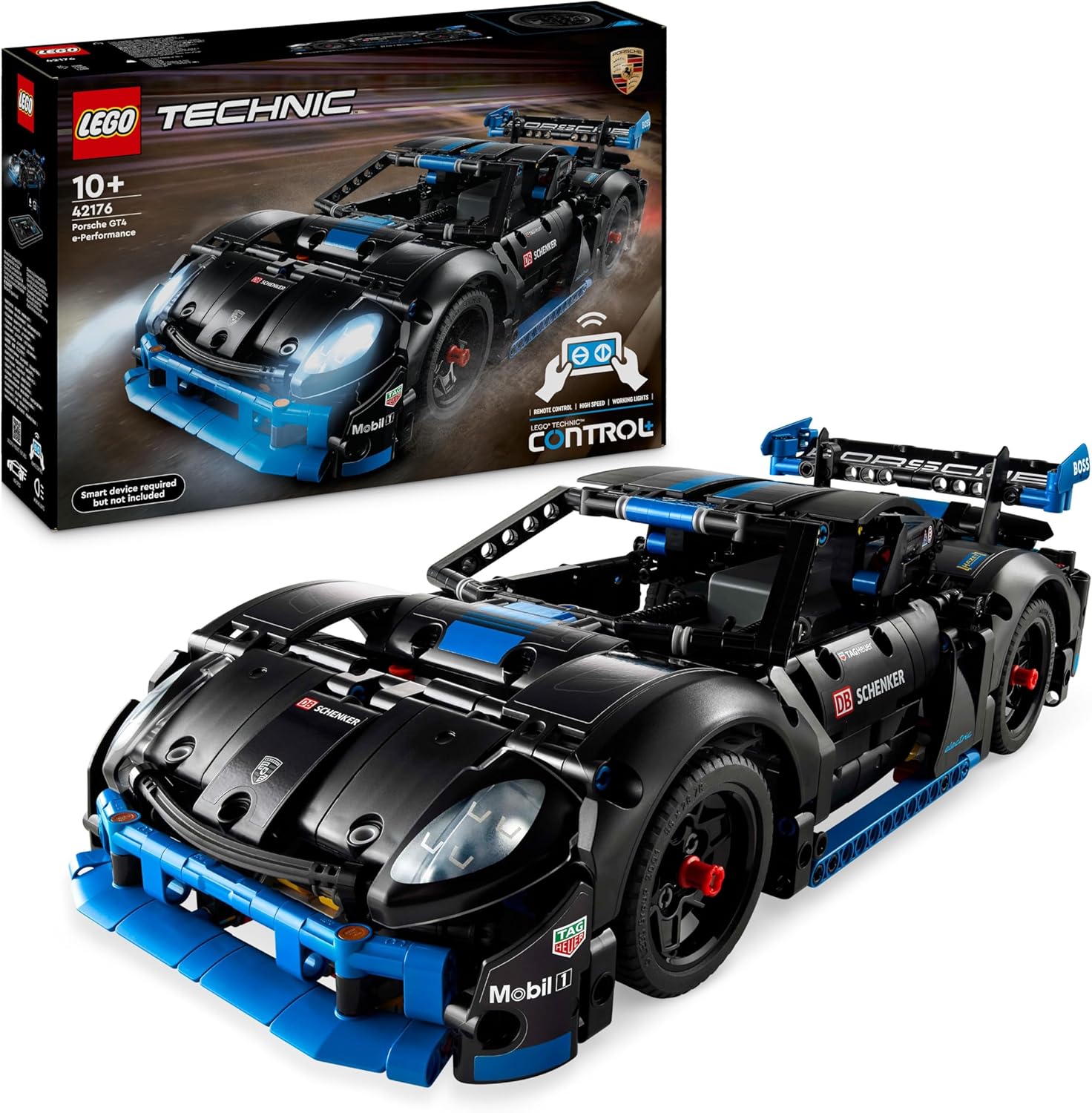 LEGO Technic Voiture de Course Porsche GT4 e-Performance - Modèle Télécommandé - Cadeau Interactif pour Les Enfants Garçons et Filles Qui Aiment Les Véhicules de Luxe à Partir de 10 Ans 42176 - Image 1