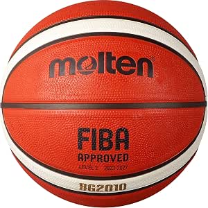 Molten BG2010 FIBA Approved Deep Seam Rubber Basketball Indoor/Outdoor Orange/Ivory - Image 1