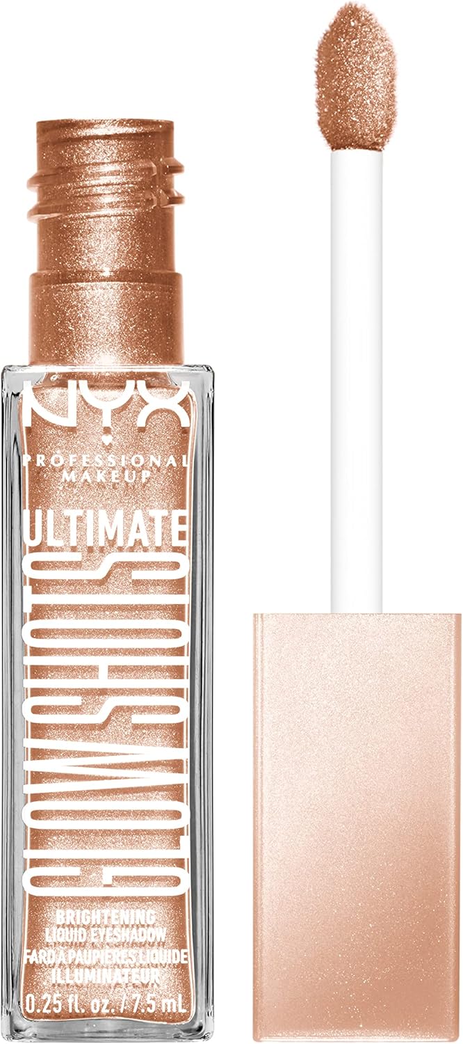 NYX Professional Makeup Liquid Eyeshadow, Long Lasting, 12 Hour Residue & No Shedding, Vitamin C, Ultimate Glow Shots, Highkey Lychee (05) - Image 1