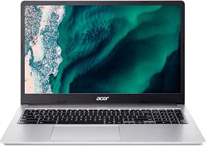 Acer Chromebook 315 CB315-4H-C7R0, 15.6 inch Full HD Laptop, Laptop (Intel Celeron N4500, 4GB RAM, 128GB eMMC, Intel UHD Graphics, ChromeOS), Laptop Grey, AZERTY Keyboard (French) - Image 1