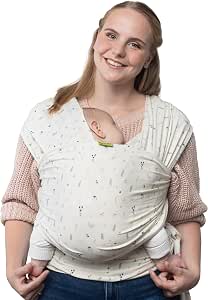 Boba WRAP SERENITY Achillea Baby Carrier - Easy to Use Stretchy One Size Fits All - Suitable from Birth to 18 Months (3 to 16 kg) - Image 1