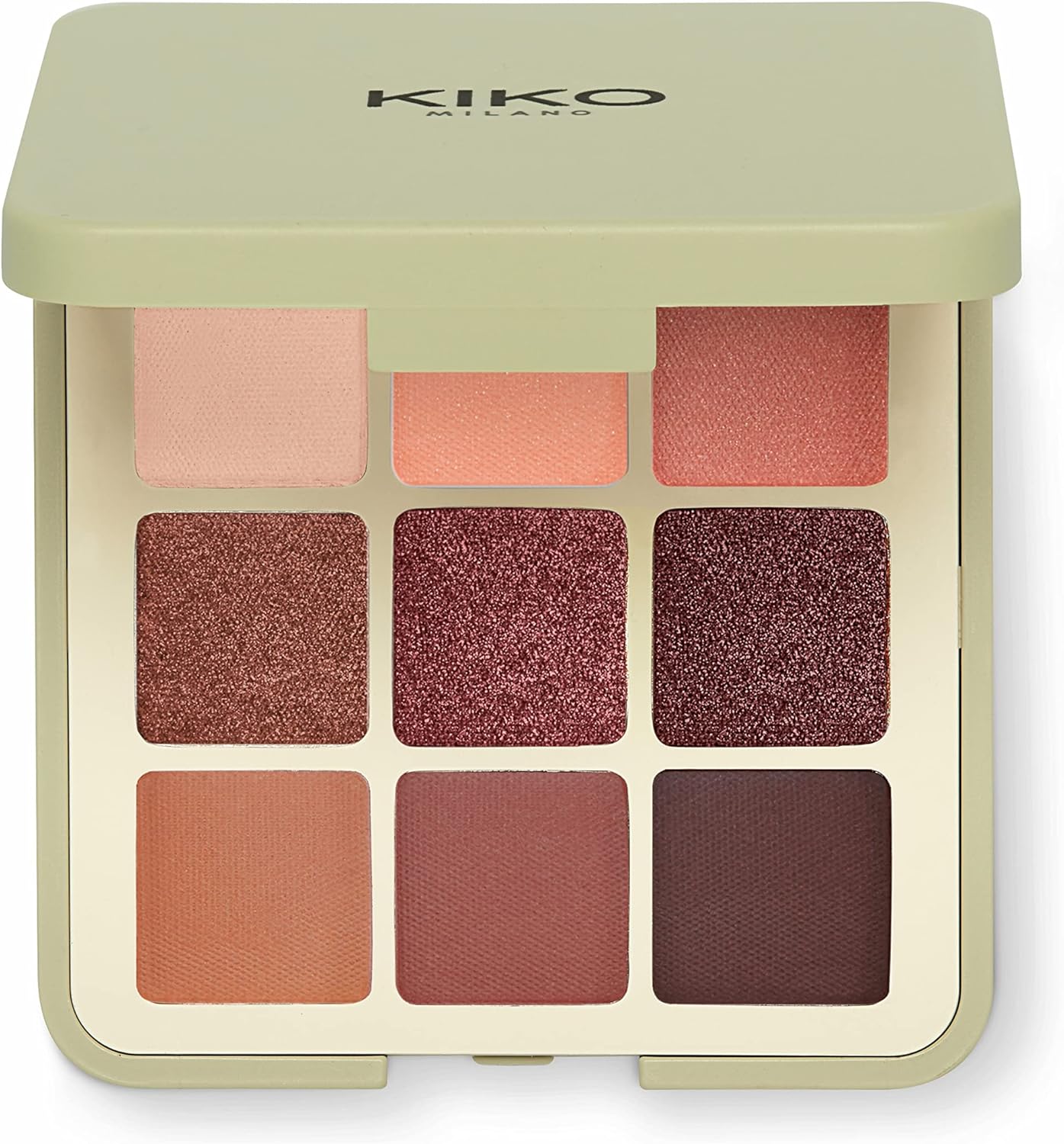 KIKO Milano Green Me Eyeshadow Palette 102, Palette De 9 Ombres À Paupières Aux Finis Variés : Mat, Nacré Et Métallisé - Image 1