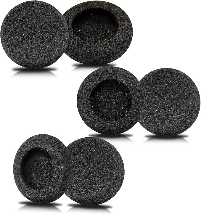 Earpads Earpads Replacement Earpads for Plantronics Headphones Foam Earpads for Plantronics Blackwire 3210 3220 3320 C3225 HW261N HW510 HW520 Jabra Pro 920 930 Headphones (6Pcs) - Image 1