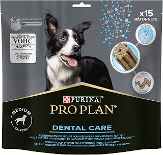 PURINA PRO PLAN | DENTAL CARE | Bâtonnets à mâcher pour Chien Adulte de taille moyenne | Réduit la formation de tartre, nettoie même les dents difficiles d'accès | 15 Bâtonnets - Image 1