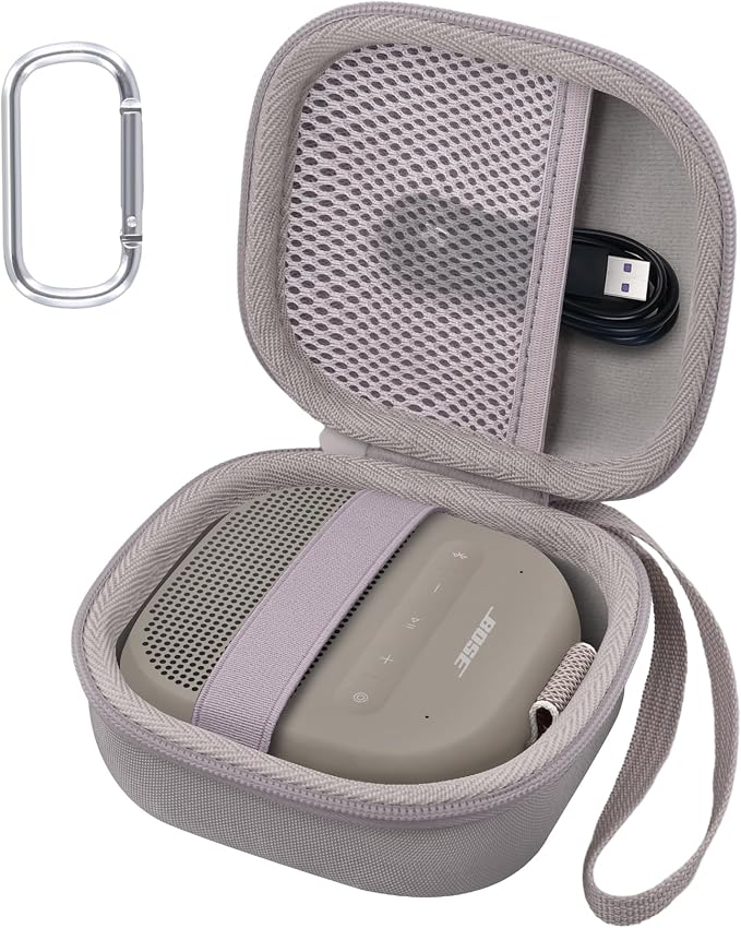 Aenllosi For Bose New Portable Bluetooth Speaker SoundLink Micro 2nd Gen Hard Carrying Case, Case Only, Stoneware - Image 1
