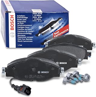 BP1505 Front Brake Pads for Car, Bosch Quality, Noise and Dust Reduction, ECE-R90 Certified, Copper-Free, Set of 4 Pads with Accessories - Image 1