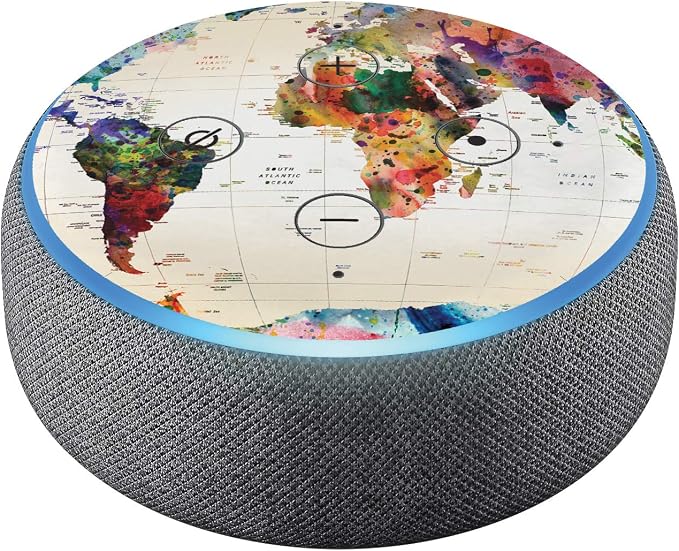 Head Case Designs sous Licence Officielle Mark Ashkenazi Modèles Variés Vinyle Autocollant Peau Compatible avec Amazon Echo Dot (3rd Gen) - Peau Uniquement Echo Dot (3rd Gen) n'est Pas Inclus - Image 1