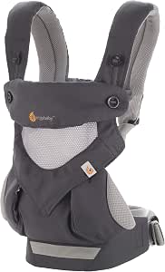Ergobaby Baby Carrier 360 Cool Air Mesh Carbon Grey, Ergonomic Carrycot 4-in-1 System up to 20 kg - Image 1