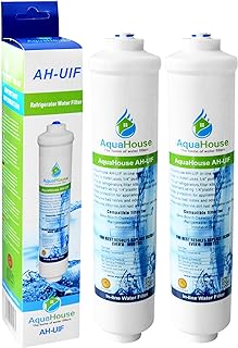 2x AquaHouse AH-UIF Compatible Filtre à eau pour réfrigérateur Samsung DA29-10105J, LG 5231JA2010B, Haier 0060823485A (Remplace les filtres externes uniquement) - Image 1