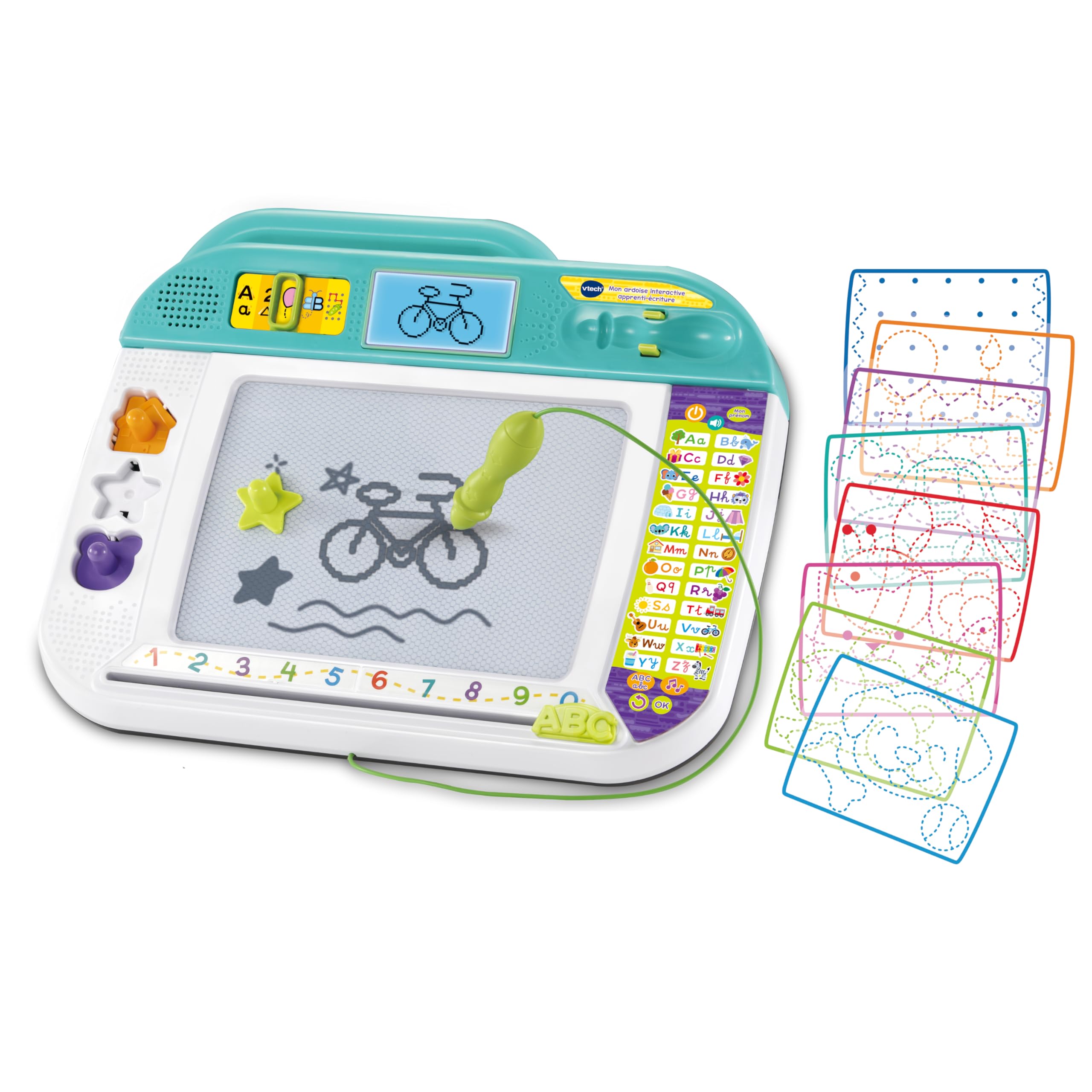 VTech - My Interactive Apprentice and Writing Slate - Children's Drawing Tablet - Magic Slate with Stylus, Stencils and Stamps - Educational Toy - Gift for Children from 3 Years Old - Content in - Image 1