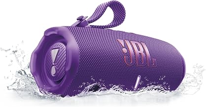 JBL Charge 6, Enceinte Bluetooth Portable sans Fil, 28 h d’autonomie, étanche IP68, résistante à la poussière et aux Chocs, Son JBL Pro avec IA Sound Boost, Connexion Multi-Enceintes Auracast, Violet - Image 1
