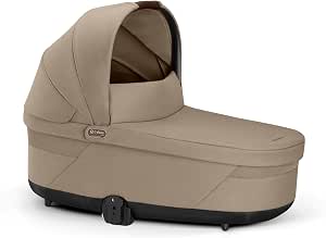 CYBEX Carrycot S Lux Gold, from birth to approx. 6 months (max. 9 kg), for CYBEX Balios S Lux and Talios S Lux, Almond Beige - Image 1