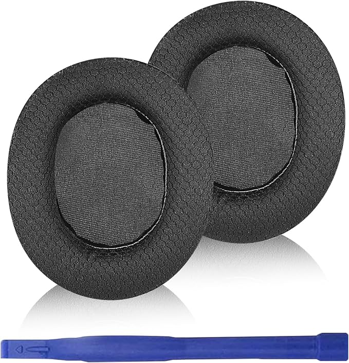 Adhiper Arctis 7pcs Foam Ear Pads Ear Pads for SteelSeries Arctis Pro/Arctis 9X/Arctis 7/Arctis 5/Arctis 3/Arctis 1 Gaming Headset Breathable Mesh (Black) - Image 1
