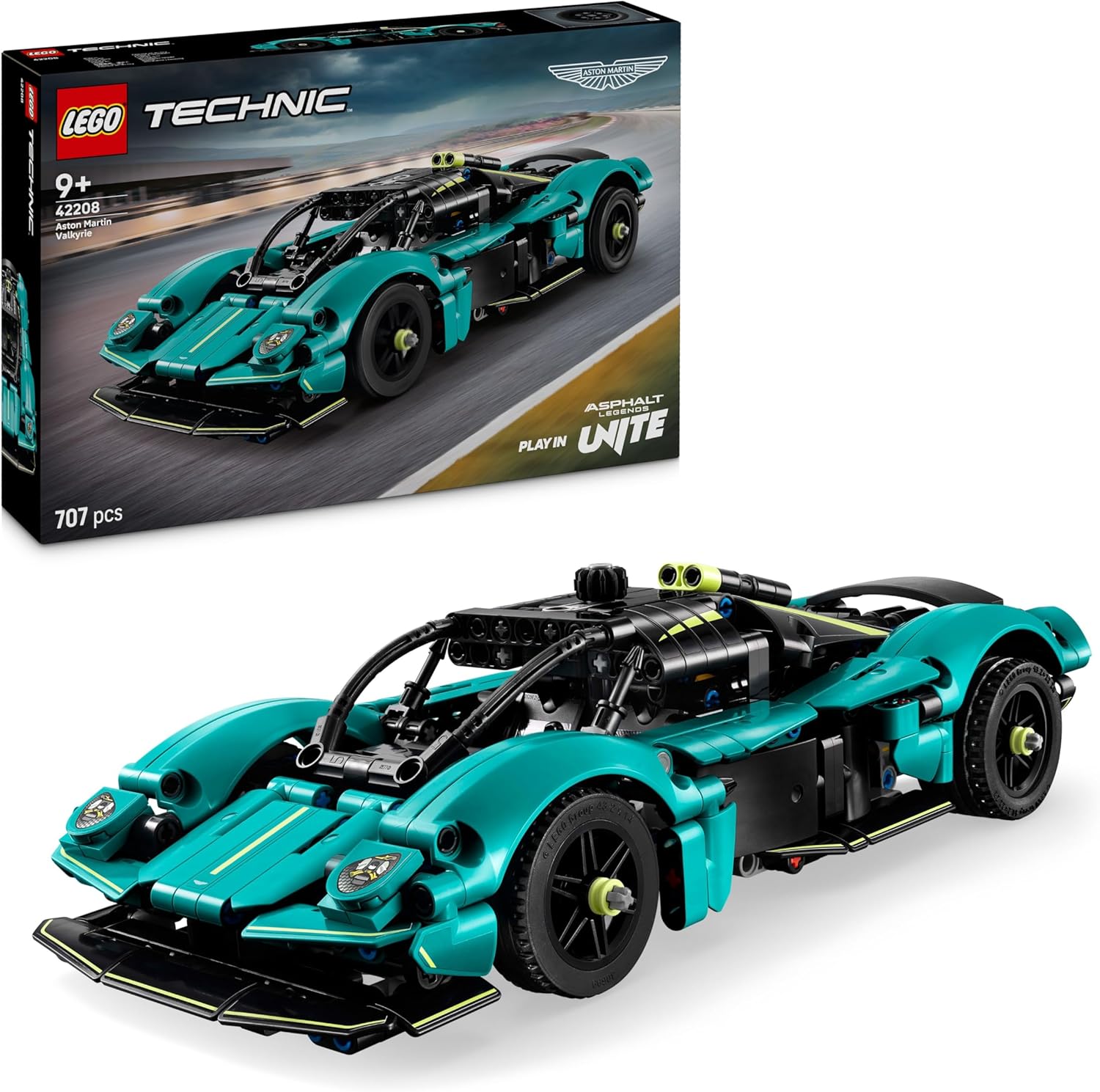 LEGO Technic Aston Martin Valkyrie 42208 Racing Car Toy - Buildable Model with V12 Engine & Butterfly Doors - Collector's Gift for Boys or Girls from 9 Years - Image 1