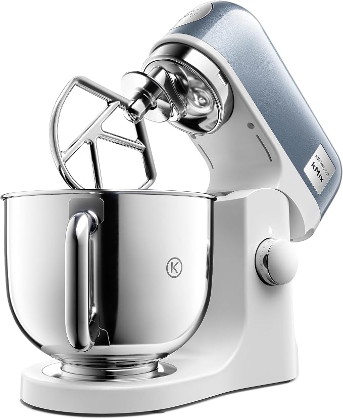 Kenwood kMix Editions KMX760BL Food Processor with 5 Litre Stainless Steel Bowl, Safe Use Safety System, Metal Housing, 1000 W, 3-Piece Pastry Kit and Protection - Image 1