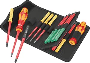 Wera 05006611001 Kraftform Kompakt VDE 17 Universal 1 Tool Finder, 17 Pieces - Image 1