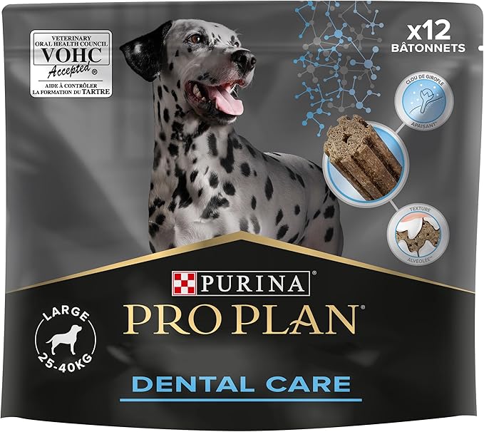 PURINA PRO PLAN | DENTAL CARE | Chew Sticks for Large Adult Dogs | Reduces Tartar Formation, Cleans Even Hard to Access Teeth | Bag | Pack of 1 x 12 Sticks - Image 1