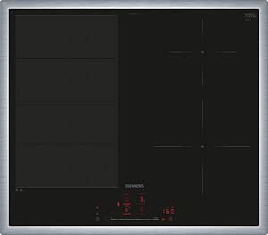 Siemens EX645HEC1E iQ700 Smart Induction Hob 60 cm Black with Adjustable Frame Varioinduction TouchSlider Pro Cooking Sensor - Burn Free Cooking - Image 1