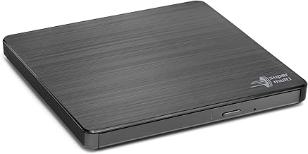 Hitachi-LG GP60 External DVD Drive, Slim Portable DVD Burner/Writer/Player for Laptop, Windows and Mac OS Compatible, USB 2.0, 8x Read/Write Speed - Black - Image 1