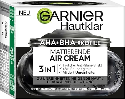 Garnier SkinActive AHA+BHA Mattifying Face Cream for Skin Prone to Impurities 50ml - Image 1