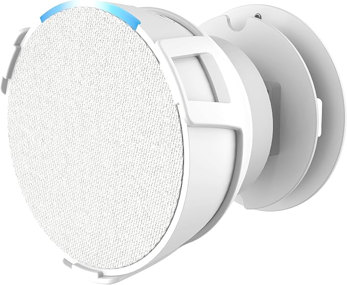 Compatible with Amazon Echo Pop Holder, Echo Pop Stand, Echo Pop Stand Holder, No Screws Needed, Speaker Accessories (Echo Pop, White, 1 Piece) JY05 - Image 1