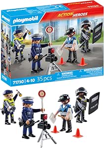 Playmobil | Action Heroes | Police Figure Set | Toy Figures | Policeman Figurine | Toy for Kids from 4 Years | 71730 - Image 1