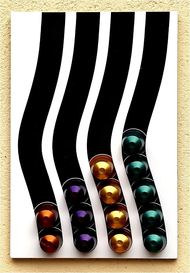Capsule Dispenser Compatible with Nespresso 4N Capacity 40 Capsules, Pods 33 x 21 x 1 cm - Image 1