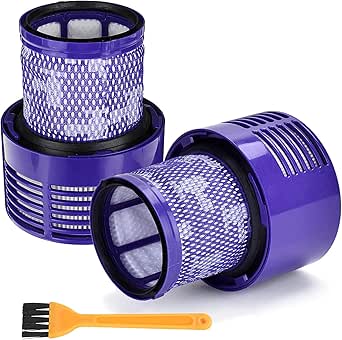 2 Pack Vacuum Cleaner Filter for Dyson V10 SV12, Cyclone Series Absolute Animal Motorhead Total Clean, Washable and Reusable, Replaces Part V10# 969082-01, Not for V10 Slim - Image 1