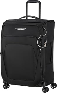Spark SNG Eco - Valise Souple 67 cm, Taille Moyenne, Chariot à 4 Roues, Cadenas TSA, léger et Extensible, Noir (Black) - Image 1