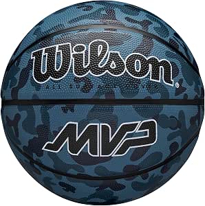 Wilson MVP Camo Basketball Blue - Image 1