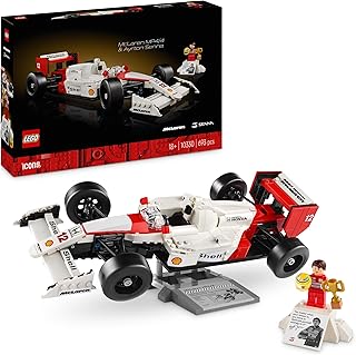 LEGO Icons McLaren MP4/4 et Ayrton Senna, Set de Construction F1 pour Adultes, avec Une Minifigurine, Idée Cadeau pour Un Anniversaire pour Fans de Modèles Réduits de Voiture de Course 10330 - Image 1